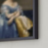 "Lady in Blue" - Art Print in azure by Studio Suku - Frame Close-up