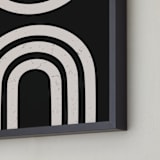 "Arcs II" - Art Print in Midnight Black by Iveta Angelova - Frame Close-up