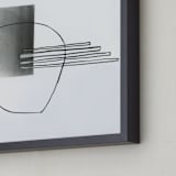 "Abstract drawing II" - Art Print in White by Kirsta Benedetti - Frame Close-up