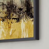 "Bon Voyage I" - Art Print in Bedazzling Grey by Carmen Guedez - Frame Close-up