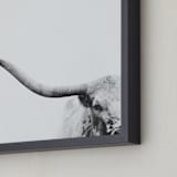 "Brandir" - Art Print in Charcoal by Amy Carroll - Frame Close-up