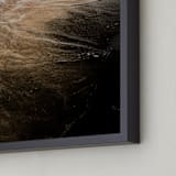 "Black Sand I" - Art Print in Onyx by Karly Rose Sahr - Frame Close-up