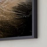 "Black Sand I" - Art Print in Onyx by Karly Rose Sahr - Frame Close-up
