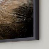 "Black Sand I" - Art Print in Onyx by Karly Rose Sahr - Frame Close-up