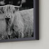 "Annie Moffat" - Art Print in Grey by Amy Carroll - Frame Close-up
