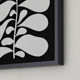"Black Plant II" - Art Print in Chalkboard Black by Alisa Galitsyna - Frame Close-up