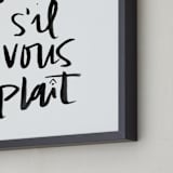 "Rosé S'il Vous Plaît" - Art Print in Snow by Annie Montgomery - Frame Close-up