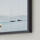 "Portofino Afternoon" - Art Print in Sky by Three Kisses Studio - Frame Close-up