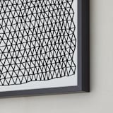 "Crocodile 1" - Art Print in Black by Jaime Derringer - Frame Close-up