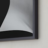 "Swept Away I" - Art Print in Black & white by Angie McMonigal - Frame Close-up