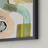 "Times Like These 1" - Art Print in Olive by Amy Moen - Frame Close-up