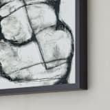 "Brainchild" - Art Print in Noir by Misty Hughes - Frame Close-up