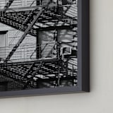 "Up Down NYC" - Art Print in monochrome by lulu and isabelle - Frame Close-up