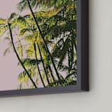 "Poster Palms" - Art Print in Blush by Catherine Culvenor - Frame Close-up