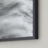 "Staten Sea 1" - Art Print in Silver Grey by Lisa Sundin - Frame Close-up
