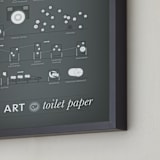 "The Art of Paper" - Art Print in Charcoal by R studio - Frame Close-up