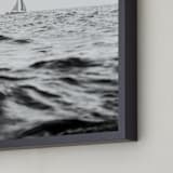 "Diverge" - Art Print in Black and White by Jessica C Nugent - Frame Close-up
