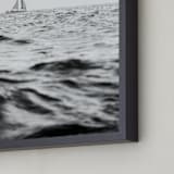 "Diverge" - Art Print in Black and White by Jessica C Nugent - Frame Close-up