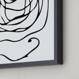 "perinuclear no.2" - Art Print in Coal Black by Stephanie Nowotarski - Frame Close-up