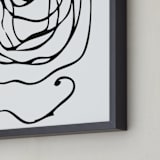 "perinuclear no.2" - Art Print in Coal Black by Stephanie Nowotarski - Frame Close-up