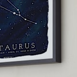"Zodiac Constellation Taurus" - Personalized Art Print in Galaxy by Ashley Presutti Beasley - Frame Close-up