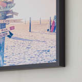 "Summer Getaway" - Art Print in Himalayan Pink Salt by Rega - Frame Close-up
