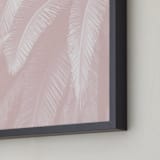 "Soft Palm Top" - Art Print in blush pink by Owl and Toad - Frame Close-up