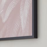 "Soft Palm Top" - Art Print in blush pink by Owl and Toad - Frame Close-up