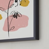 "Mod Floral 2" - Art Print in Dawn by Kanika Mathur - Frame Close-up