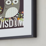 "Wisdom" - Art Print in Midnight by Griffinbell Paper Co. - Frame Close-up