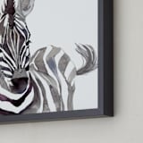 "Baby Animal Friends: Zebra" - Art Print in Zebra Black by Jieun K Rasband - Frame Close-up