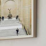 "Stairway to Samothrace" - Art Print in Museum Beige by Kate Baird - Frame Close-up