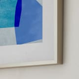 "blue abstraction" - Art Print in azure by Sumak Studio - Frame Close-up