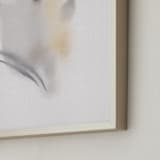 "chickadee" - Art Print in Neutral Beige by Christa - Frame Close-up