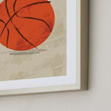 "Let us play basketball" - Art Print in Indoor Court by Susanne Kasielke - Frame Close-up
