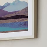 "Peaceful Valley" - Art Print in Mountain Mist by Field and Sky - Frame Close-up