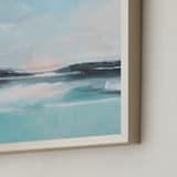 "Sunrise At Sea" - Art Print in Sea Blue by AlisonJerry - Frame Close-up