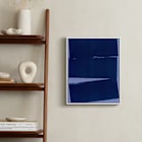 "Blue Wall" - Art Print in Midnight Blue by Marta Crea - In a Room