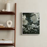 "Night Clouds" - Art Print in Midnight Blue by Kelly Johnston - In a Room