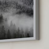"Into the Fog" - Art Print in Mist by Jenna Holcomb - Frame Close-up