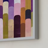 "Tall Order" - Art Print in Aubergine by melanie mikecz - Frame Close-up