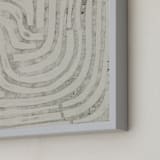 "Maze" - Art Print in Fog Grey by Alisa Galitsyna - Frame Close-up