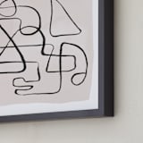 "Connected" - Art Print in Blush by Creo Study - Frame Close-up