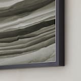 "Stratum" - Art Print in Charcoal by Shannon Kohn - Frame Close-up