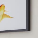 "Aquatic High Jump 1 of 3" - Art Print in carrot peel by Deborah Chou - Frame Close-up