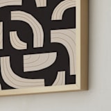 "rhythm" - Art Print in Licorice Black by Alisa Galitsyna - Frame Close-up