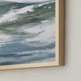 "Spring Freshet" - Art Print in Smokey Blue by Karen Kaul - Frame Close-up