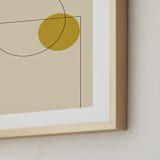 "Basketball" - Art Print in Neutral by Beth Vassalo - Frame Close-up