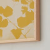 "Botanica 2" - Art Print in Amber by Kamala Nahas - Frame Close-up