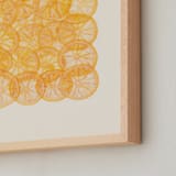 "Fresca 2" - Art Print in Tangerine by Kamala Nahas - Frame Close-up